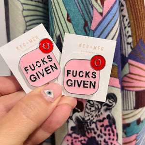 Zero F*cks Given Pin