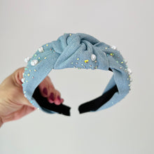 Load image into Gallery viewer, Fancy Denim Headband
