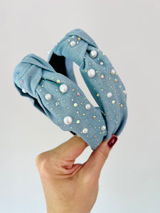 Fancy Denim Headband