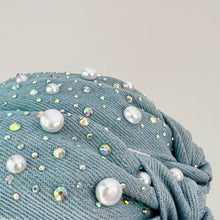 Load image into Gallery viewer, Fancy Denim Headband
