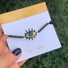 Load image into Gallery viewer, Micro Pavé Evil Eye Bracelet
