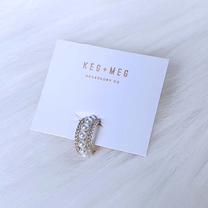 Pavé Pearl Ear Cuff