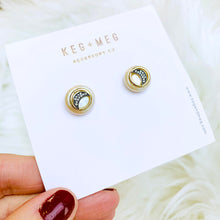 Load image into Gallery viewer, Charmed Pearl Studs
