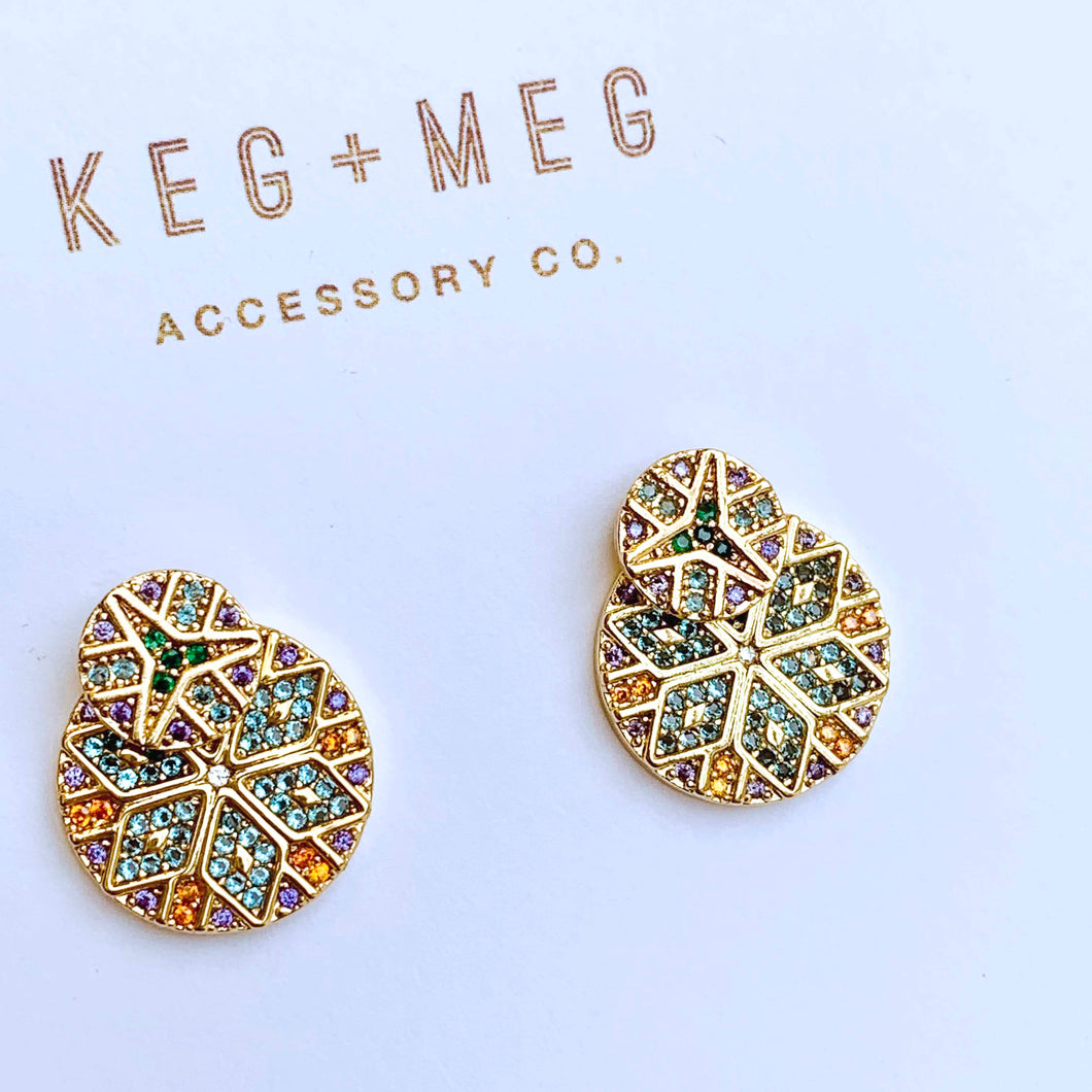 Mosaic Disc Ear Jackets