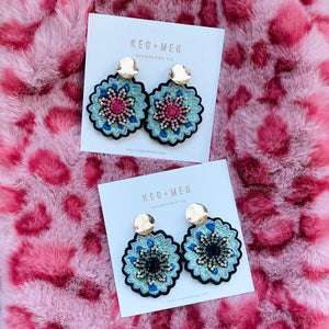 Embroidered Floral Bursts