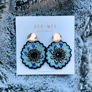 Embroidered Floral Bursts