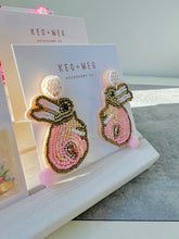 Load image into Gallery viewer, Cottontail Beaded Earrings
