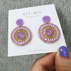 Artsy Acrylic Drop Earrings
