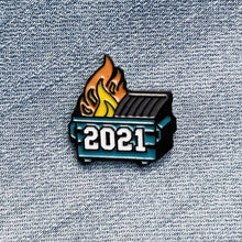 Load image into Gallery viewer, Dumpster Fire Pin
