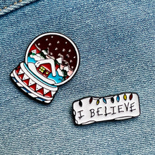 Load image into Gallery viewer, Believe Holiday Pin
