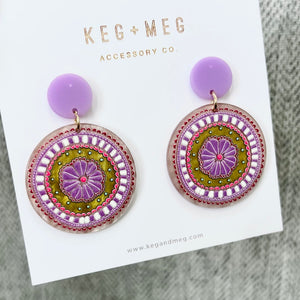 Artsy Acrylic Drop Earrings
