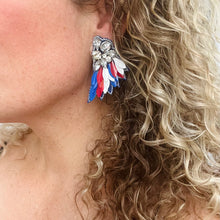 Load image into Gallery viewer, USA Wing Earrings
