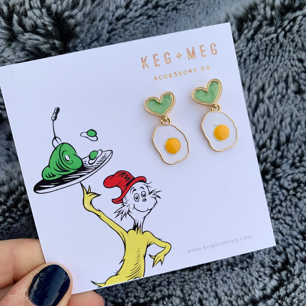 Green Eggs & Ham Earrings