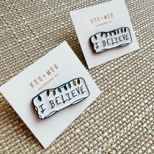 Load image into Gallery viewer, Believe Holiday Pin
