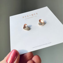 Load image into Gallery viewer, Blush Heart Studs
