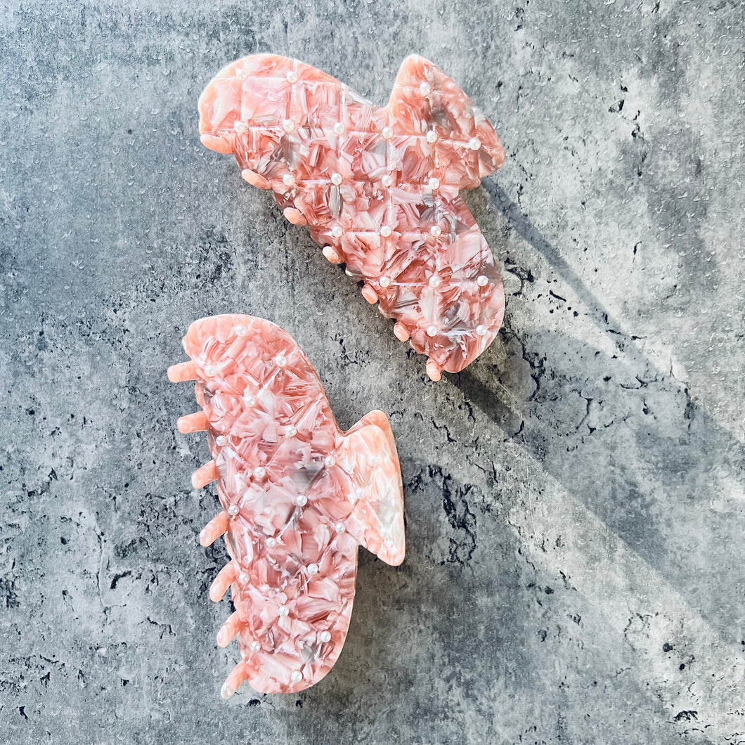 Pink Pearl Hair Clip