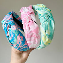 Load image into Gallery viewer, Marbled Knotted Headband
