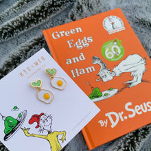 Load image into Gallery viewer, Green Eggs &amp; Ham Earrings
