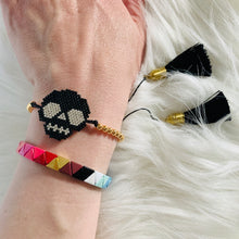 Load image into Gallery viewer, Beaded Skull Bracelet
