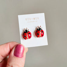 Load image into Gallery viewer, Ladybug Studs

