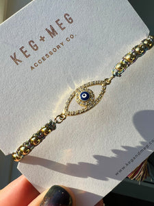 Whimsical Evil Eye Bracelet