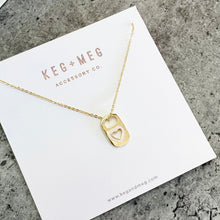 Load image into Gallery viewer, Pull Tab Heart Necklace
