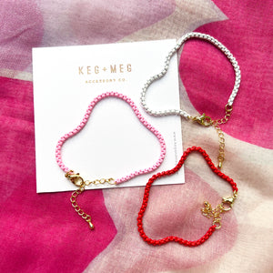 Enamel Link Bracelet