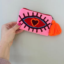 Load image into Gallery viewer, Evil Eye Heart Clutch
