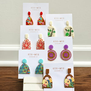 Artsy Acrylic Drop Earrings