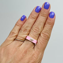 Load image into Gallery viewer, Pink Enamel Eye Ring
