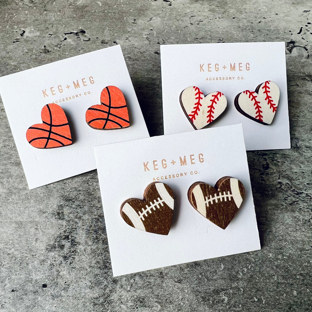 Sporty Heart Earrings