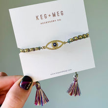Load image into Gallery viewer, Whimsical Evil Eye Bracelet
