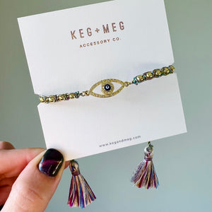 Whimsical Evil Eye Bracelet