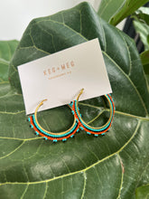 Load image into Gallery viewer, Beaded Boho Hoops
