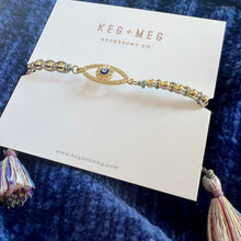 Load image into Gallery viewer, Whimsical Evil Eye Bracelet
