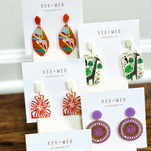 Load image into Gallery viewer, Artsy Acrylic Drop Earrings
