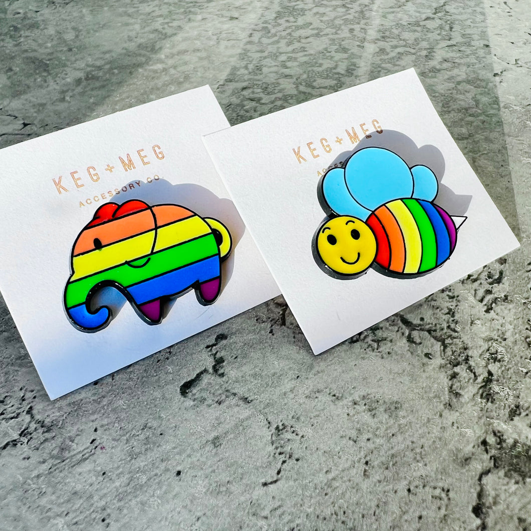 Happy Colors Pin
